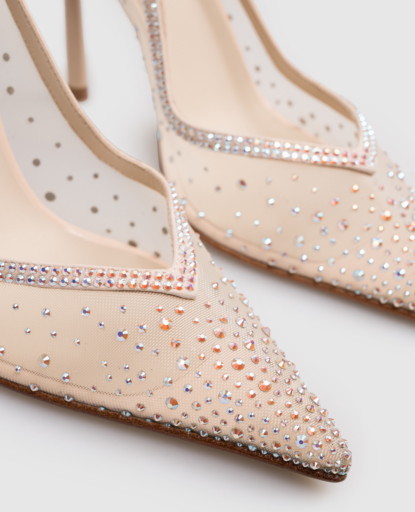 Beige NICOLE shoes with crystals Le Silla 5