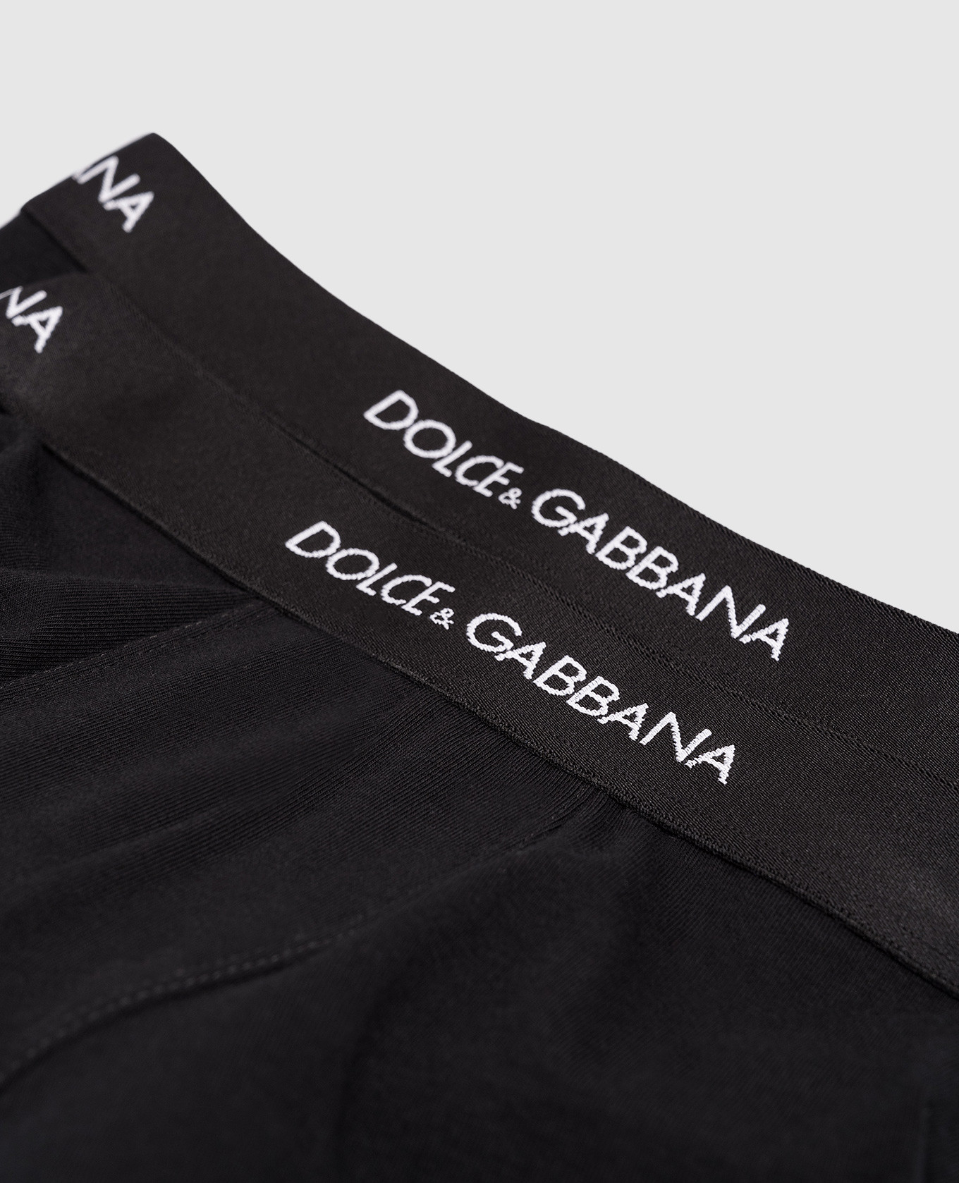 

Children's set of black boxer briefs with contrasting logo Dolce&Gabbana