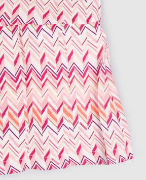 Missoni Children's pink dress with branded print MY1B22K027512