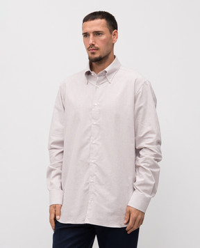 Pini Parma White striped shirt SHIBROXSTPLUM