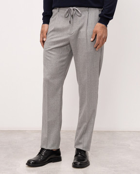 Peserico Gray wool pants R5423902710