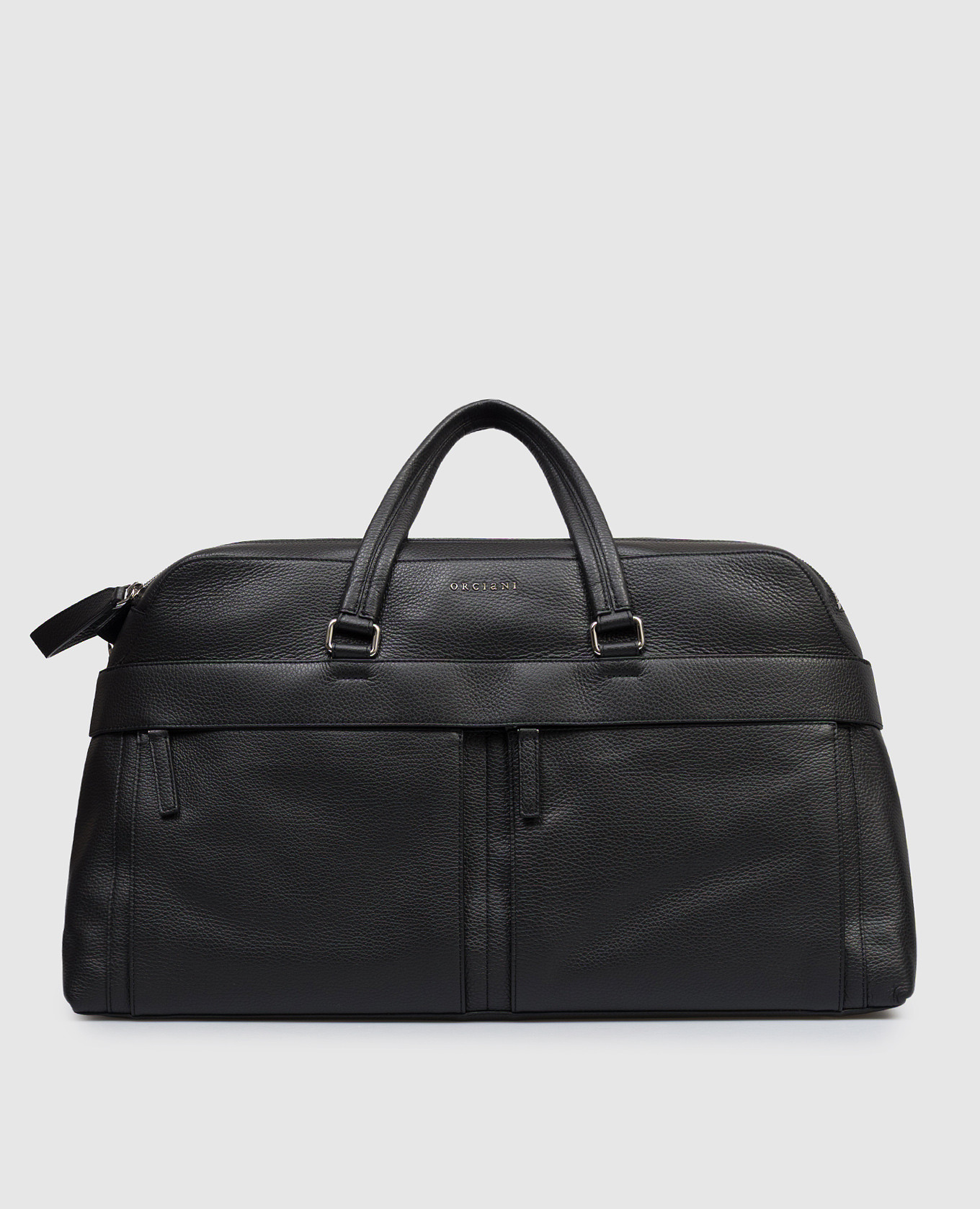 

Black leather Micron travel bag Orciani