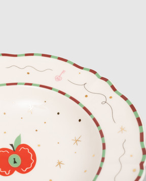Bitossi Home Porcelain Apple Soup Plate PAN01041