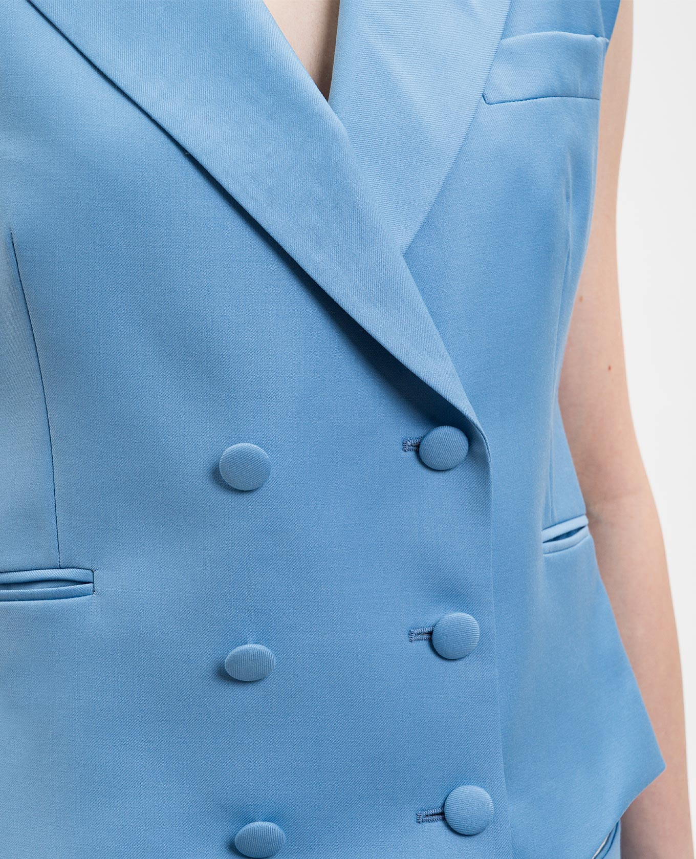 

Blue wool vest Jacob Lee