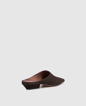 Paris Texas Belle brown suede mules PX1841XV003