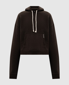 JW Anderson Brown insulated hoodie JW0234PG1902