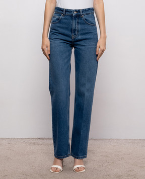 Victoria Beckham Blue jeans with a worn effect 1326DJE005216WR
