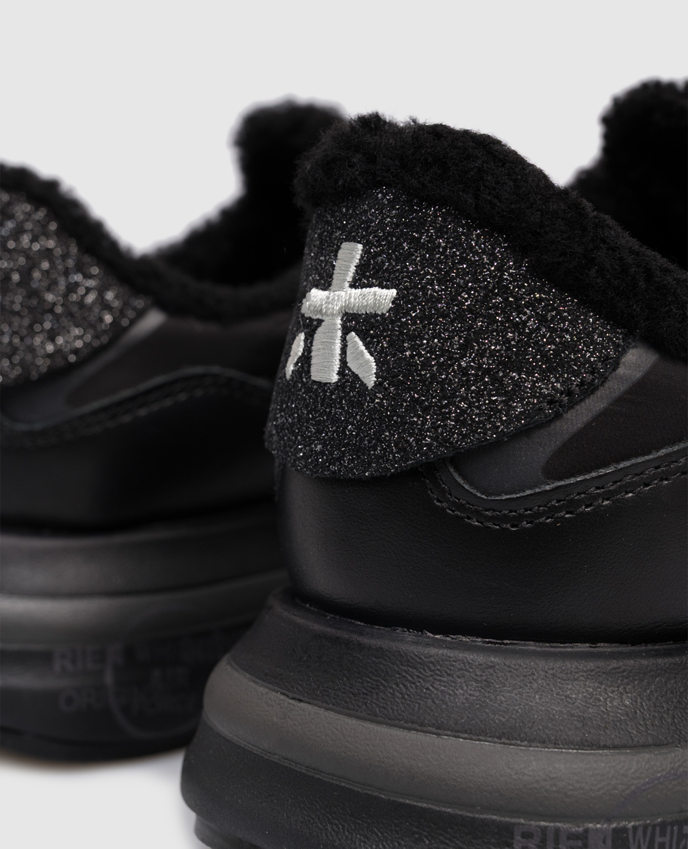 

Black CASSIE combination sneakers with fur Premiata