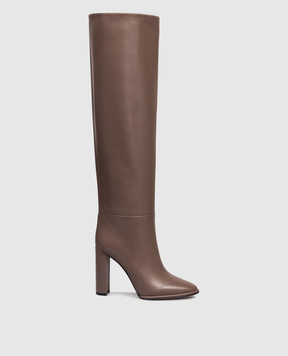 Le Silla Beige leather ankle boots ELSA 7060C100RBPPGLO