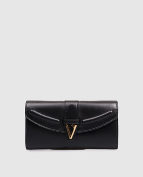 Versace Black leather clutch wallet 10213741A13677