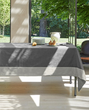 Fazzini Gray tablecloth CORNICI CORTOVA180X3207