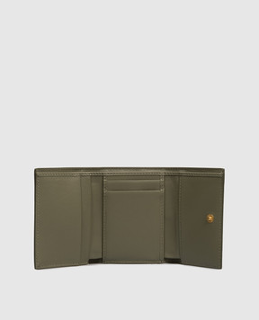Dolce&Gabbana Khaki leather wallet with logo BI0770A9S25