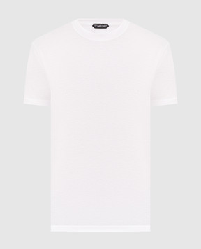 Tom Ford White T-shirt with monogram embroidery JCS004JMT012