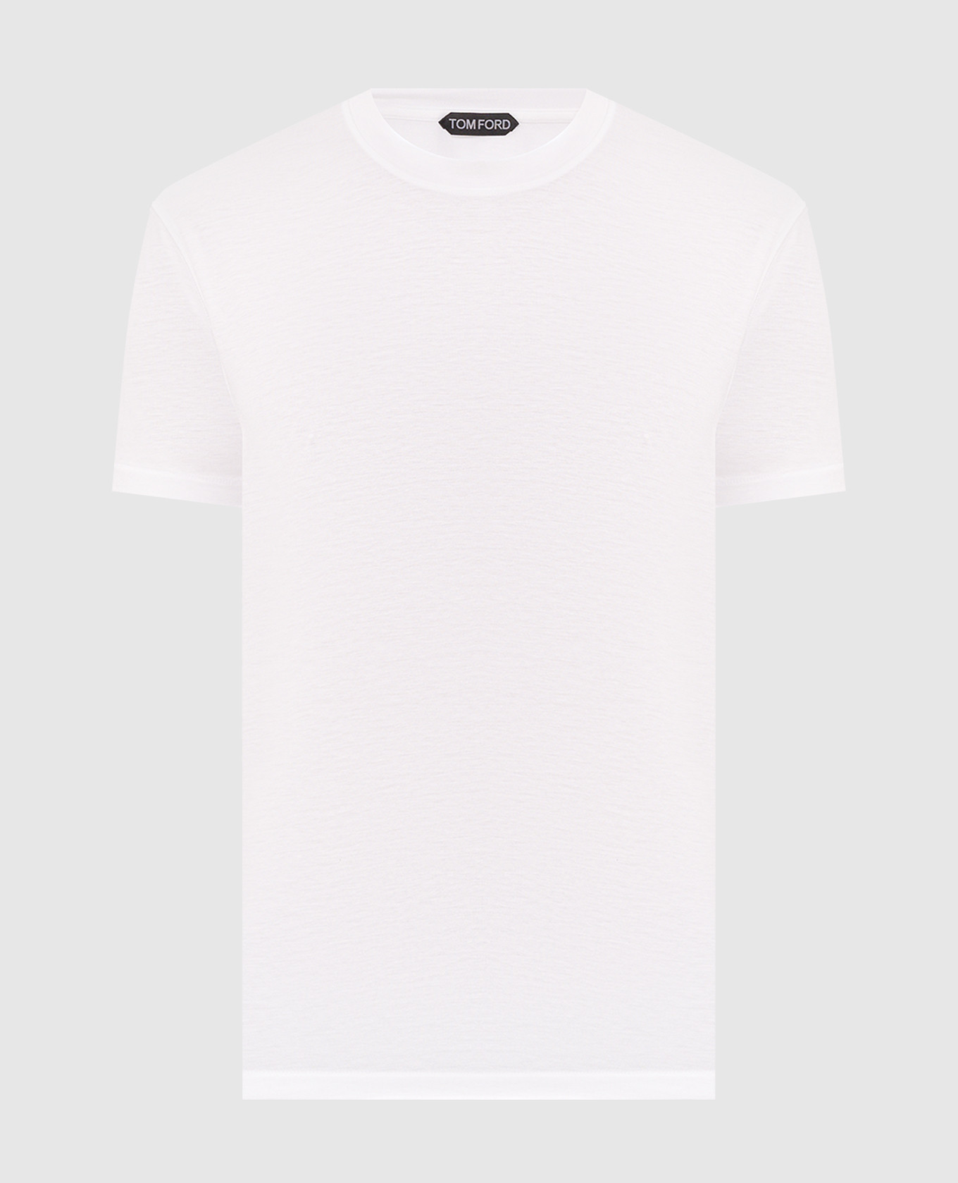 White T-shirt with monogram embroidery