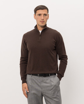 Cashmere&Whiskey Brown cashmere jumper MU866A1312525R