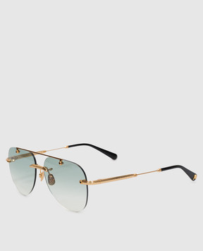 Stefano Ricci Stratos gold sunglasses SG47OMETAL