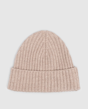 Cashmere&Whiskey Beige wool hat 201