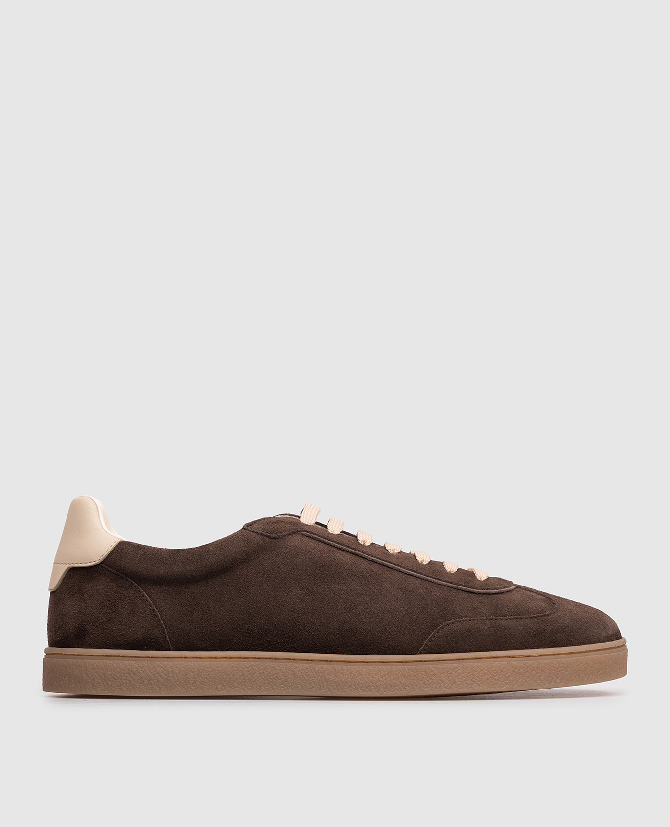 Brown suede sneakers