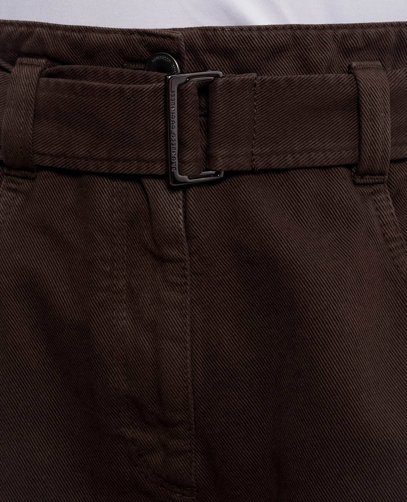 Brown jeans with a belt Brunello Cucinelli 5