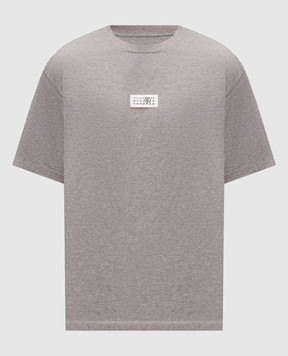 Maison Margiela MM6 Grey melange T-shirt with patch SH0GC0071M20170