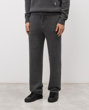 Sporty & Rich Grey SRC cashmere and wool trousers PA05962302GY04
