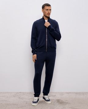 Versace Blue cashmere joggers 10187191A12912