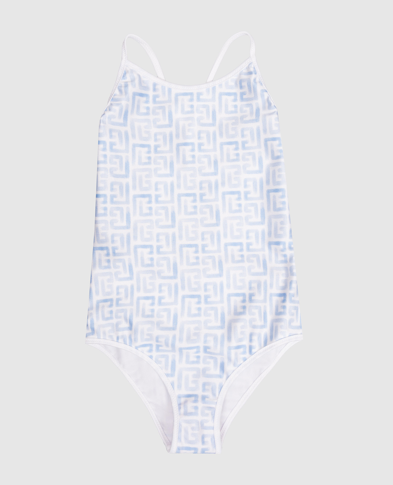 

Children's swimsuit with branded print Balmain, White