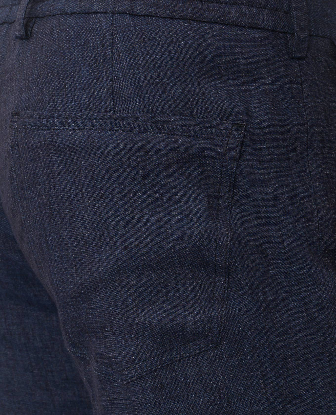 Navy blue linen pants Bertolo Cashmere 5