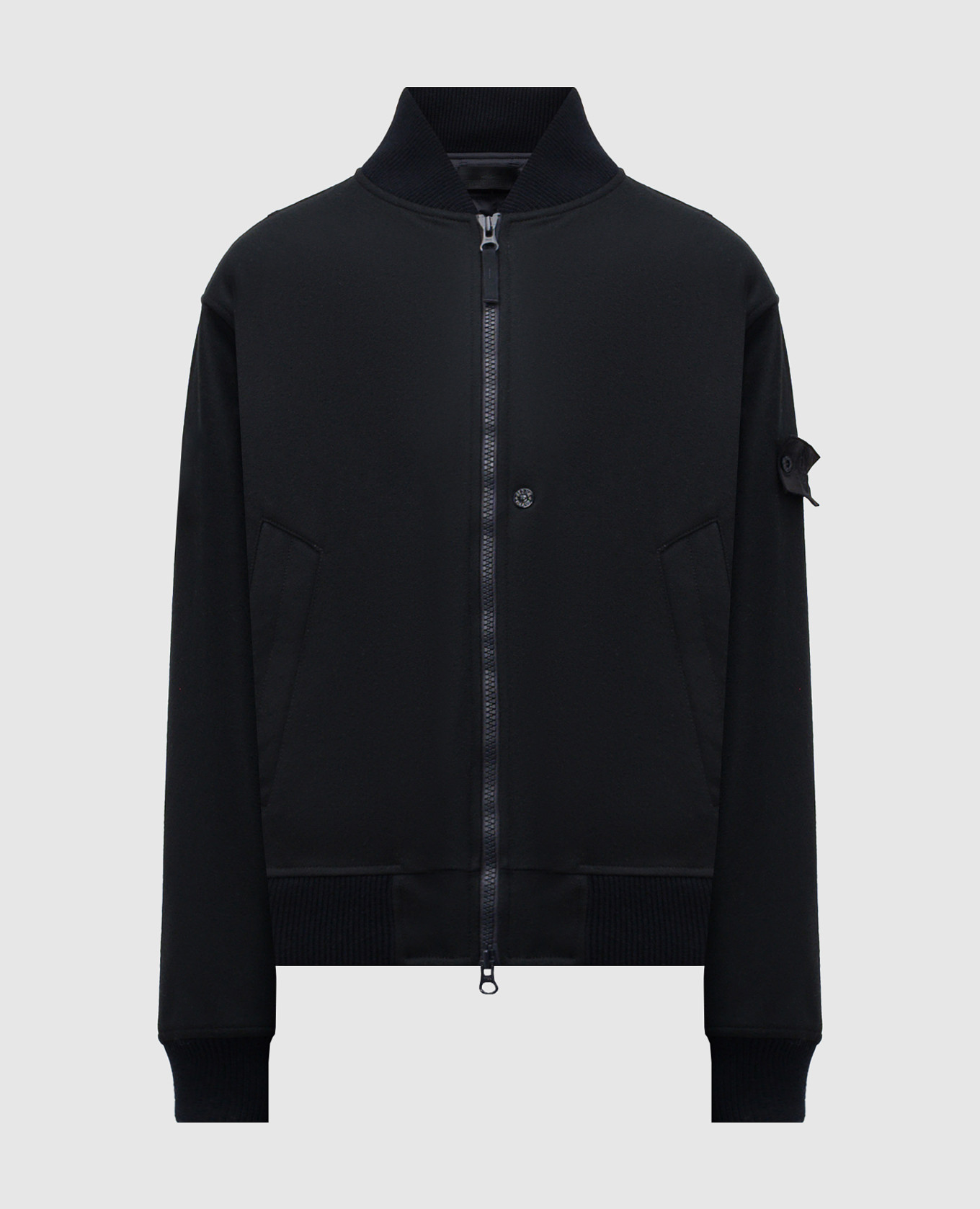 

Blue bomber jacket with wool Stone Island