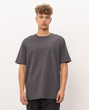 Premiata Grey T-shirt with logo print PA1027