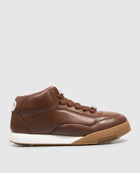 Givenchy Puffy Yard brown leather high-tops BH00BEH1YC