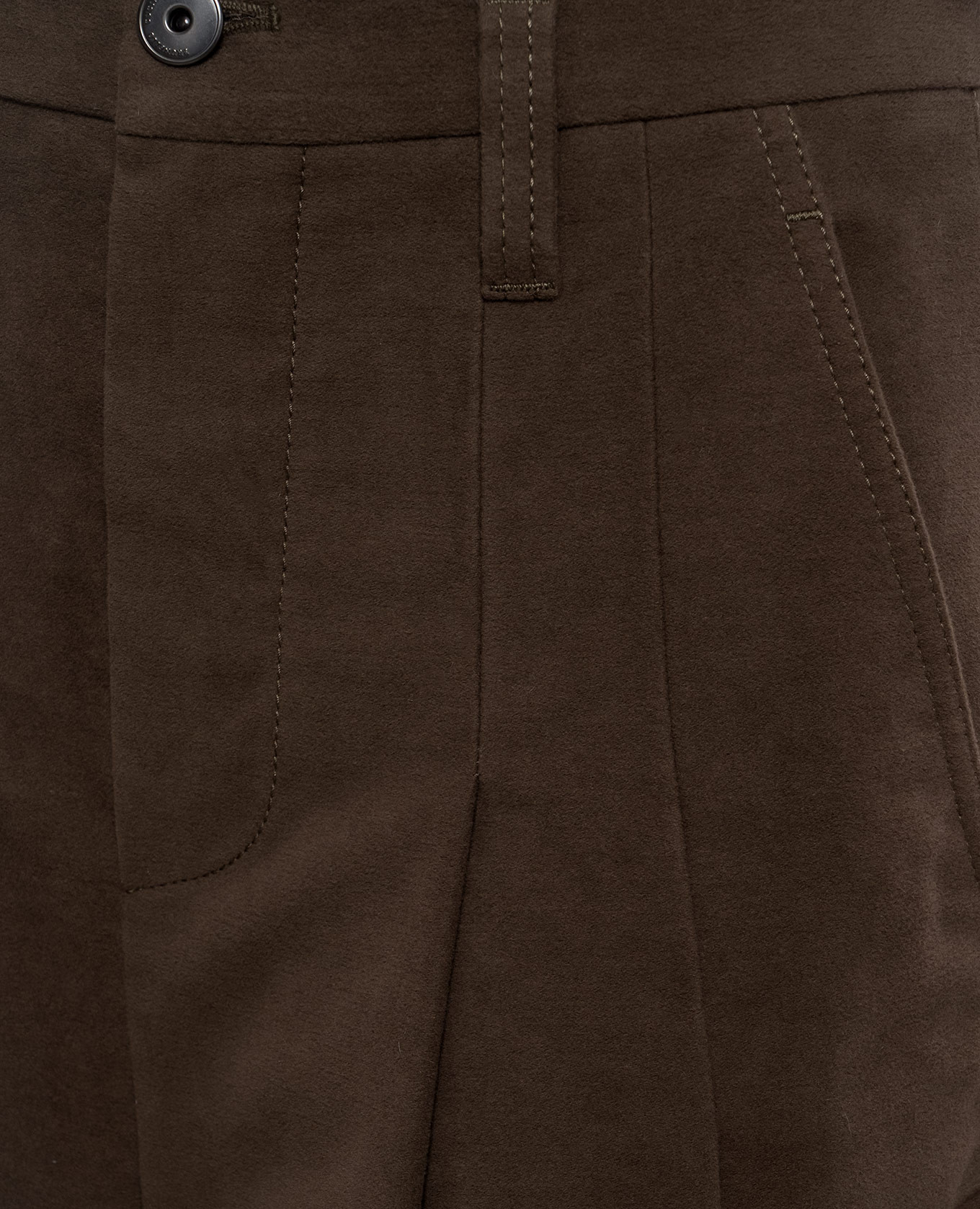 Brown pants with a monil chain Brunello Cucinelli 5