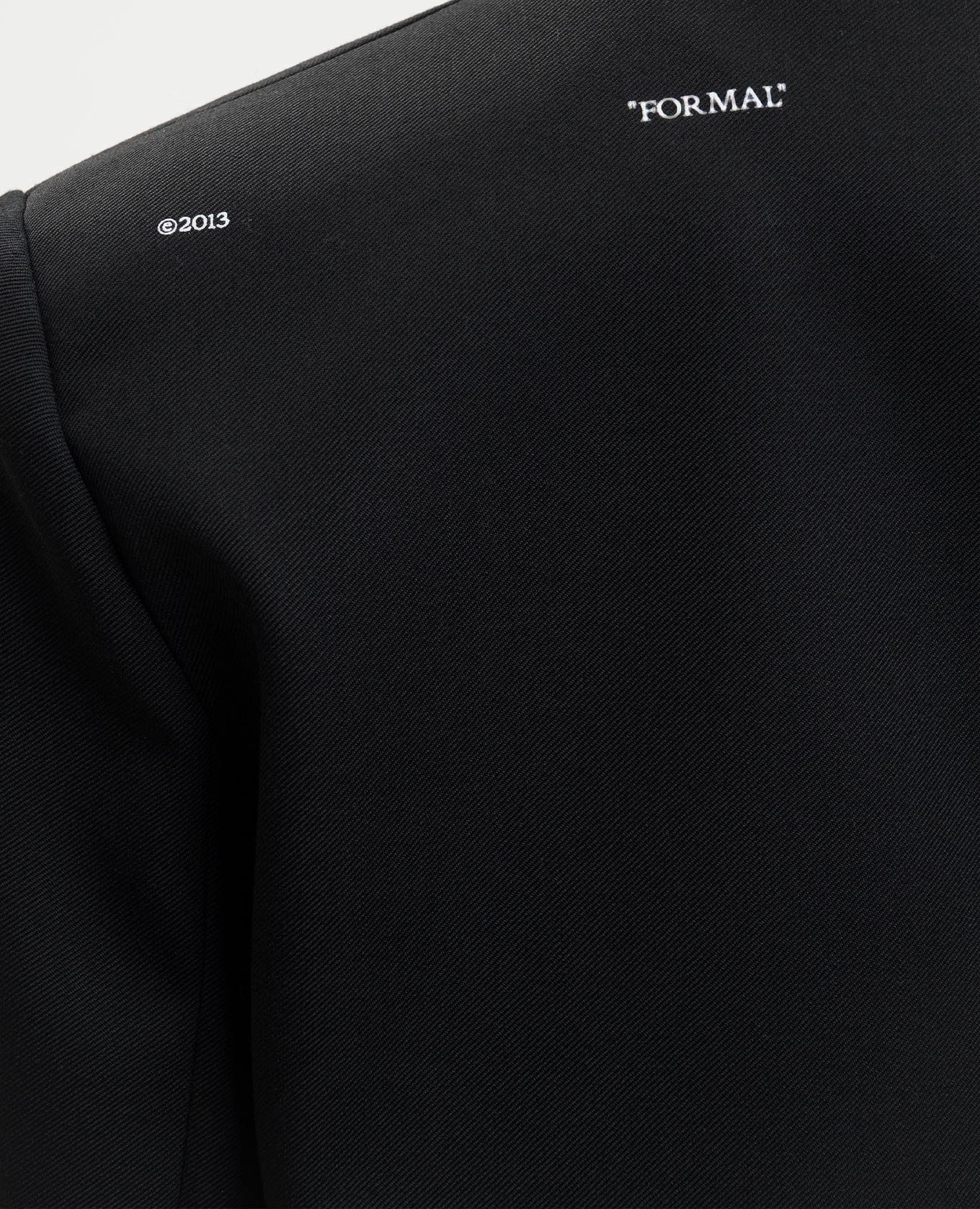 

Black wool jacket with patch Off-White