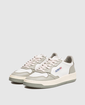 AUTRY MEDALIST green leather sneakers with logo A1UNAULWWB65