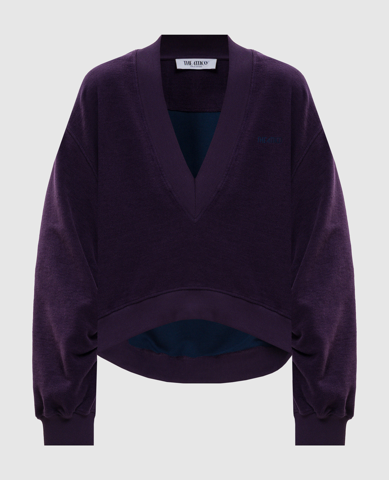 

Purple pullover with logo embroidery The Attico, Violet