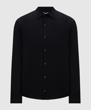 Black wool shirt