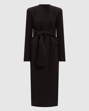 Khaite Jelson brown wool coat 7139547