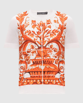 Dolce&Gabbana Ivory silk top FXXBATJBSP8