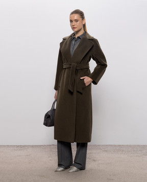 Max Mara Weekend TEMPERA khaki alpaca wool coat WKDTEMPERA