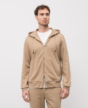 ISAIA Beige sports jacket with silk MFRE18J0372