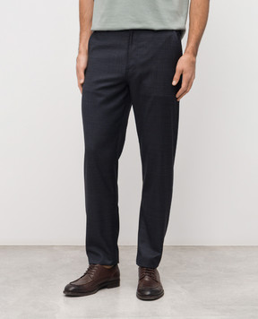Canali Blue wool pants AA02524U91675