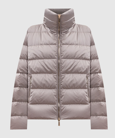 Gray down jacket ARGENTEA