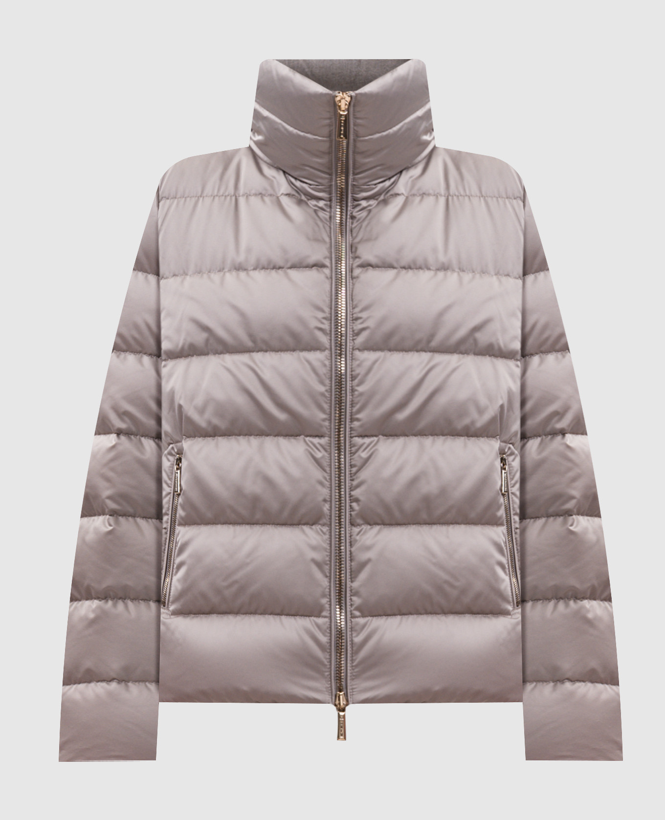 Gray down jacket ARGENTEA
