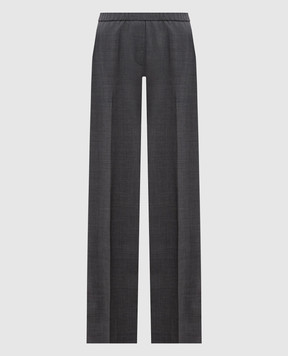 Peserico Gray wool pants P0493400587