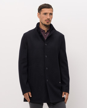 Stefano Ricci Blue cashmere coat MDJ63003405428