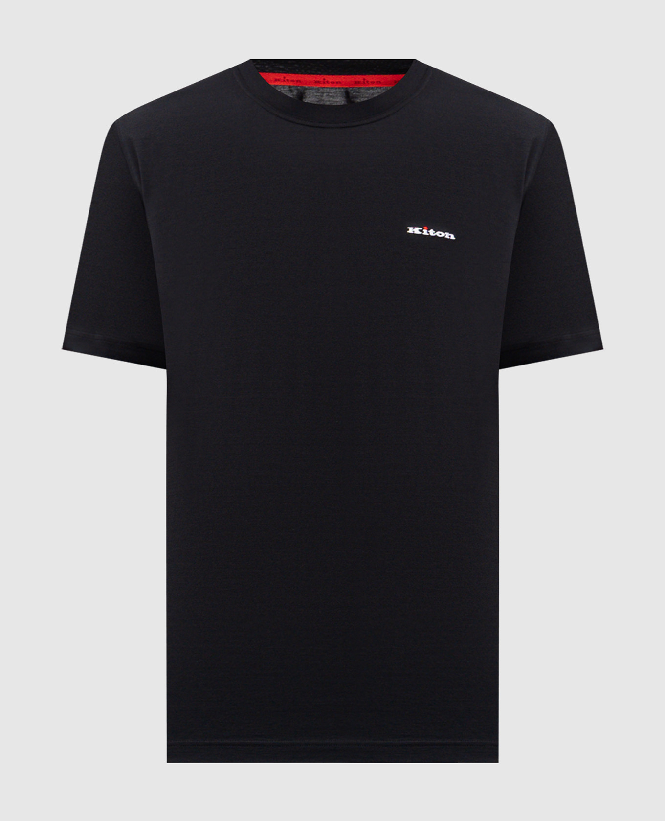 Navy T-shirt with embroidered logo