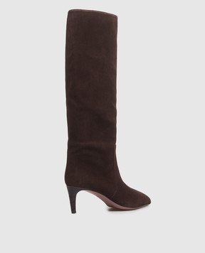 Paris Texas Brown Suede Stiletto Boots PX504XV003