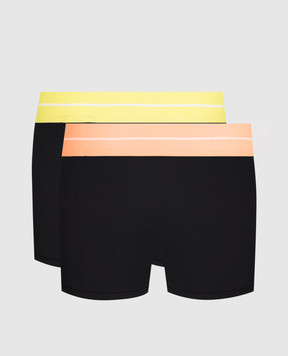 Palm Angels Set of black trunks with logo pattern PLA1UMWTR02BI