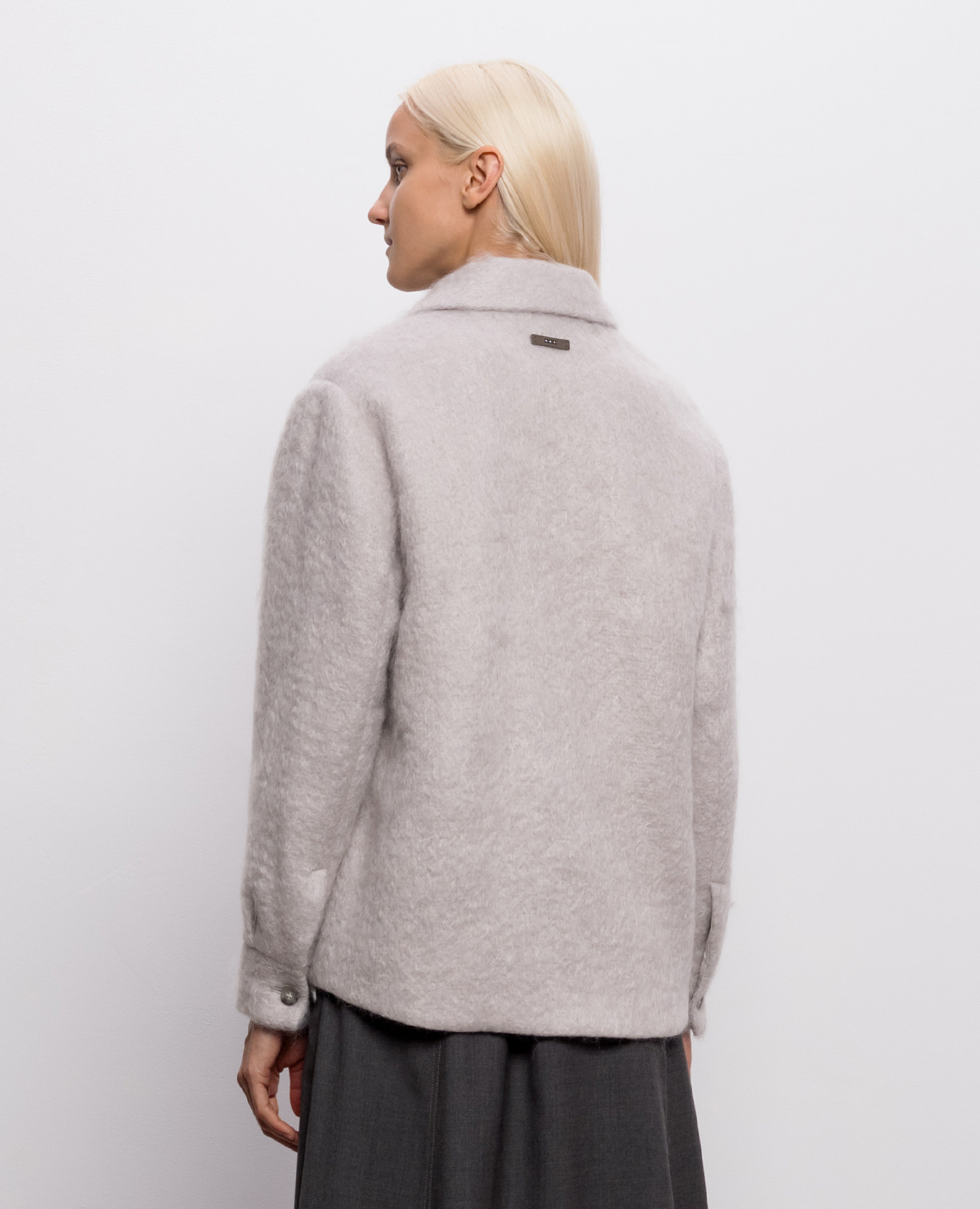Gray jacket with wool Peserico 4