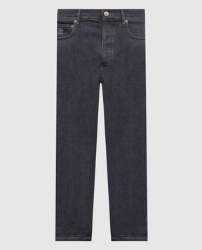 Brunello Cucinelli Grey jeans with logo M230PO1090